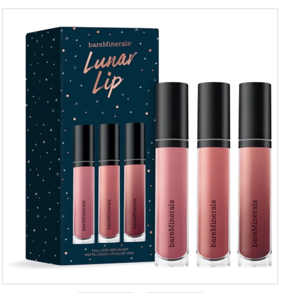 bareMinerals Other - bare minerals lunar lip trio set